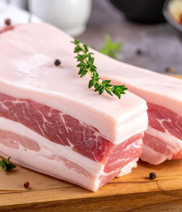 panceta cruda